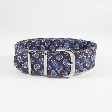 42MM PAISLEY MARRONE- AZZURRO